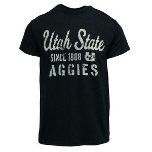 Utah State Since 1888 U-State Aggies Short-Sleeve T-Shirt Black